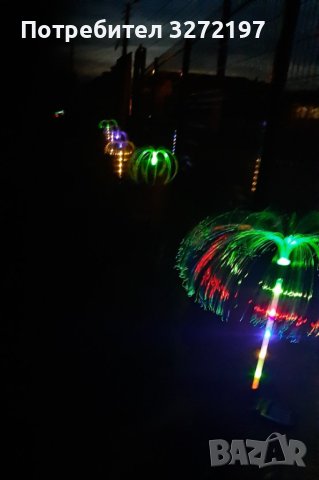 Соларна лампа медуза,7 цвята, снимка 7 - Соларни лампи - 41855750