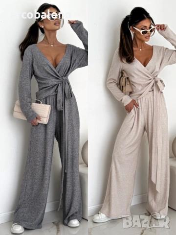 Дамски комплект от две части "WRAP COMFY", 2цвята 