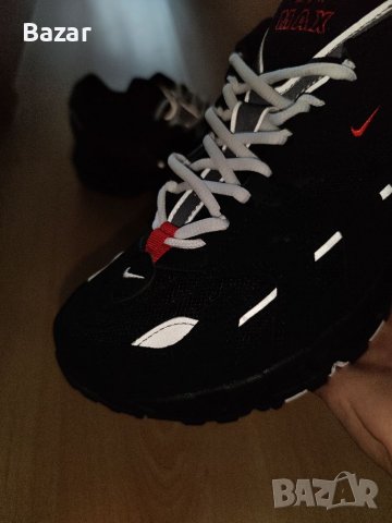 Nike Air Max 96 II Нови Оригинални Мъжки Обувки Кецове Маратонки Размер 44 Номер 28см Стелка Черни, снимка 3 - Маратонки - 41421394