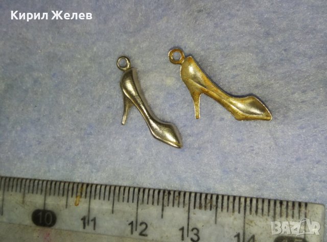 Две ЕЛЕГАНТНИ СРЕБЪРНИ ДАМСКИ ПАНТОФКИ ОБУВКИ - АРТ ВИСУЛКИ 40055, снимка 8 - Бижутерийни комплекти - 42380572