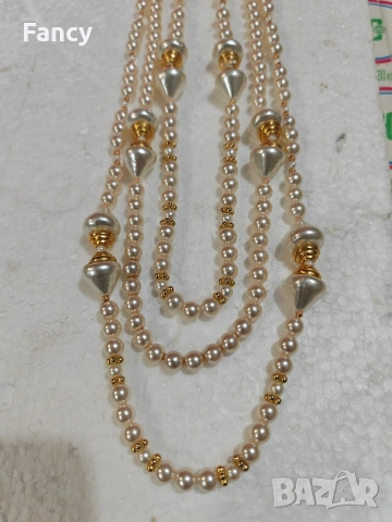 Стара огърлица 3 реда, снимка 10 - Антикварни и старинни предмети - 53358363