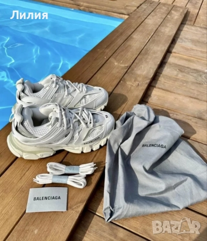 Balenciaga Track White , снимка 4 - Маратонки - 51578790