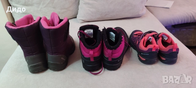 Водоустойчиви Туристически обувки Quechua 33 и 37 номер, снимка 3 - Детски маратонки - 50321800