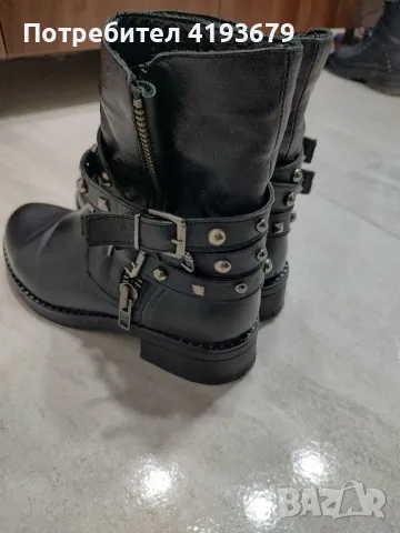 Дамски боти естествена кожа 38 номер , снимка 3 - Дамски боти - 49584883