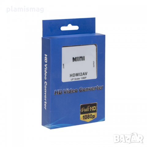 Конвертор, No brand, HDMI към AV (3RCA), Бял, снимка 4 - Кабели и адаптери - 35841131