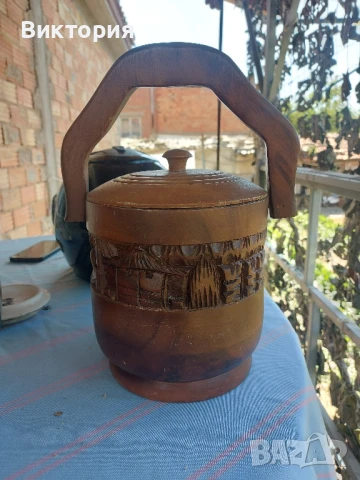 Дървен съд за лед