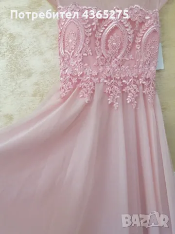 Специално за вас Дами 🥰🥰нежно розово и класическо черно🥰🥰елегантна рокля с богата бродерия
, снимка 3 - Рокли - 49384520