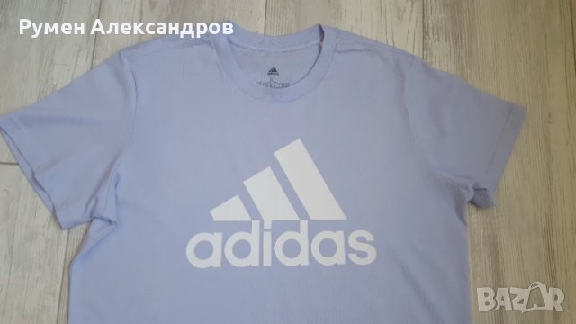 Нова виолетова дамска тениска Adidas размер XL, снимка 5 - Тениски - 50488442