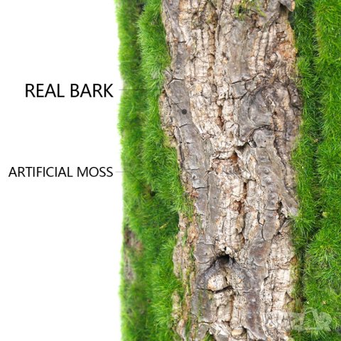 НОВА Декоративна кора на дърво и изкуствен мъх за облицовка, снимка 2 - Декорация за дома - 42219011