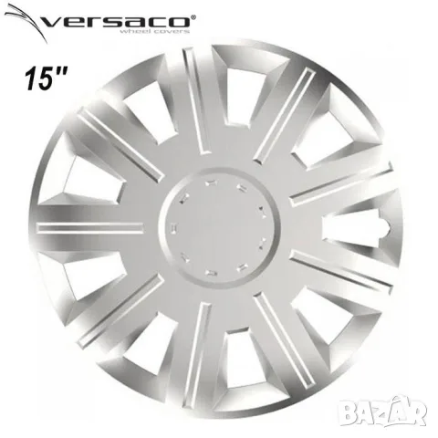 Сребристи тасове Versaco Victory за 15'' джанти, снимка 2 - Аксесоари и консумативи - 55861814