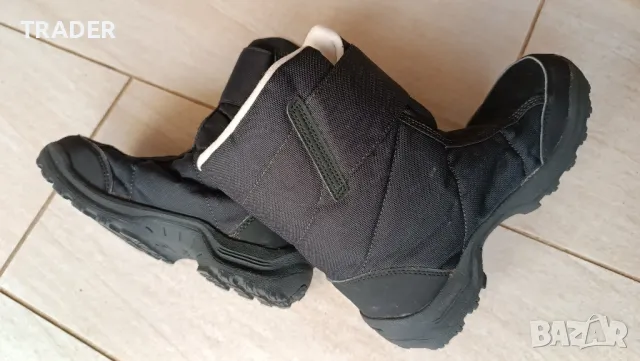 ДЕТСКИ НЕПРОМОКАЕМИ БОТУШИ ЗА ПРЕХОДИ В СНЯГ SH100 Decathlon С ВЕЛКРО, № 34, ЧЕРНИ, снимка 9 - Детски боти и ботуши - 38531146