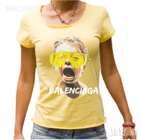 дамски тениски , Gucci, balenciaga,philipp plein,moschino,Guess,баленсиага, снимка 5 - Тениски - 44786983