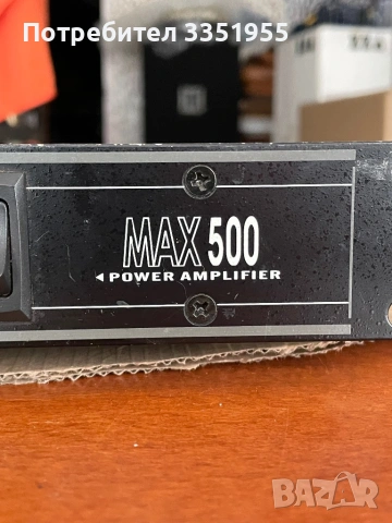 Усилвател Phonic max 500, снимка 2 - Ресийвъри, усилватели, смесителни пултове - 53588787