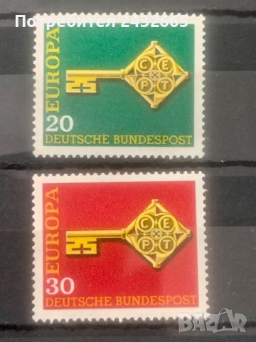 1640. Германия 1968 = “ EUROPA stamps ”, **, MNH 