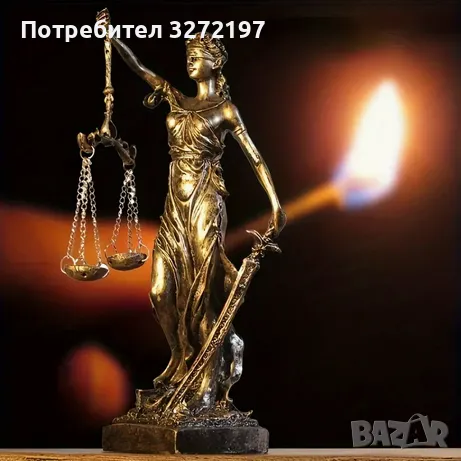Статуя на Богинята на Справедливостта Темида, снимка 3 - Статуетки - 49190634