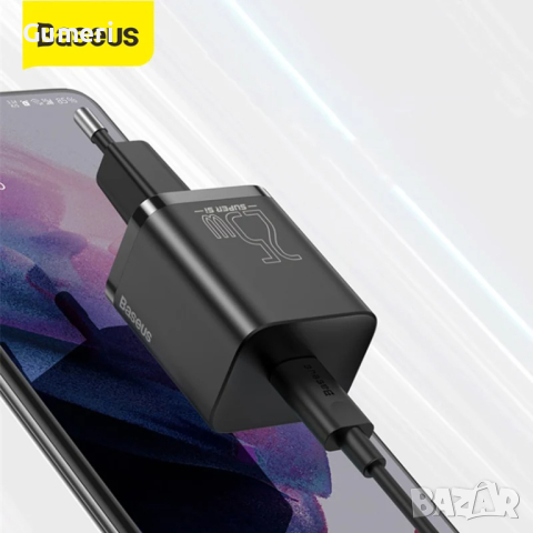 Бързо Зарядно Baseus Super Si Quick Charger 25W , снимка 2 - Оригинални зарядни - 44600719