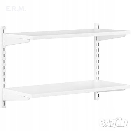 Модулна система от рафтове Регулируем висящ рафт 80см х 25см 20кг. на рафт, снимка 11 - Етажерки - 41552655