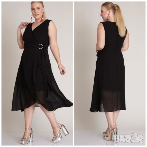 Елегантна черна рокля Fervente , снимка 1