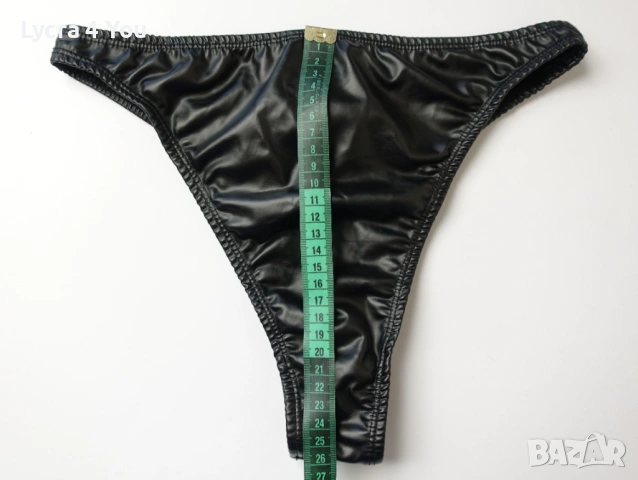 M/L дамски кожени изрязани бикини, снимка 8 - Бельо - 53841952