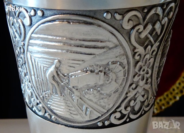 Чаша,халба от калай в чест на Миньорите. , снимка 10 - Антикварни и старинни предмети - 39967991