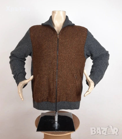 Paul & Shark Yachting - Оригинална мъжка жилетка с цип размер L, снимка 2 - Пуловери - 53011936