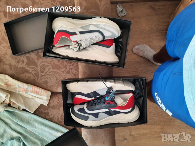 италиански мъжки кожени обувки baldinini 43 от естествена кожа