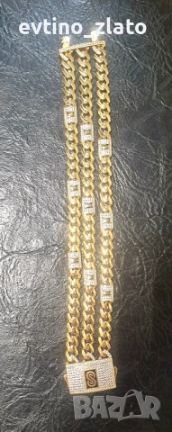 Златен ланец -14К, снимка 14 - Колиета, медальони, синджири - 42480863