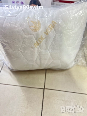 Капитонирана възглавница с алое вера , снимка 3 - Възглавници - 51940653