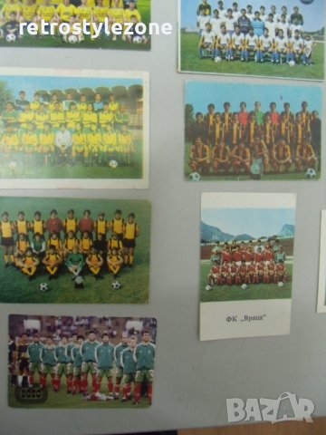 № 7068 лот 21 броя стари календарчета - футболни отбори, снимка 4 - Други ценни предмети - 41499975