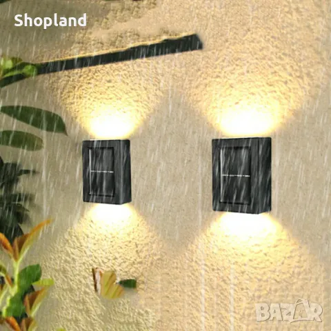 Градински декоративни LED лампи, снимка 3 - Лампи за стена - 48595495