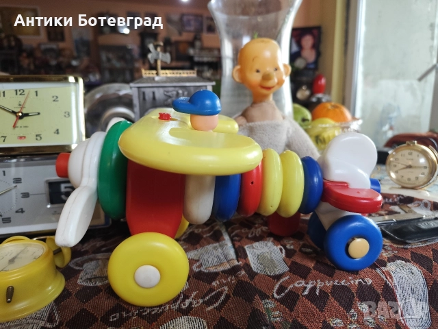Стара българска играчка Самолет , снимка 6 - Антикварни и старинни предмети - 52913274