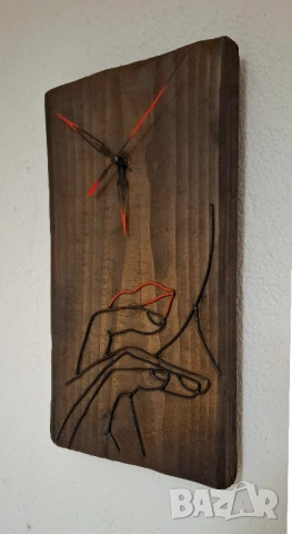 Ексклузивен Стенен Часовник-Авторска Изработка-Уникат, снимка 2 - Стенни часовници - 53358343