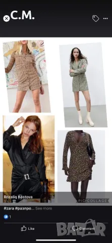 Zara дамска къса рокля, снимка 2 - Рокли - 47310369