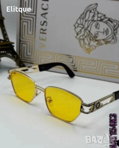 Слънчеви очила Versace с черен обикновен калъф и ув защита , снимка 8 - Слънчеви и диоптрични очила - 53587446