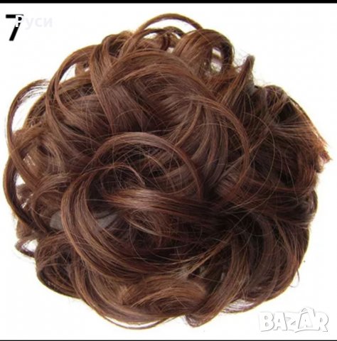 Ластик за коса, изкуствен косъм , снимка 5 - Аксесоари за коса - 39067934