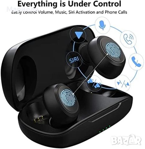 Безжични слушалки Blackview Airbuds 1 Black , Блутут слушалки тапи, снимка 2 - Слушалки и портативни колонки - 41412611