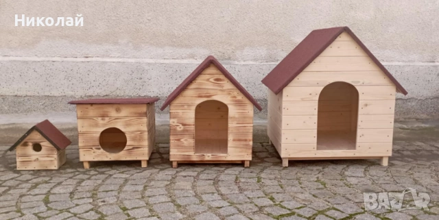 Дървена къща за кучета , средни и големи породи кучета , къща куче от дърво, кучешка къща , снимка 8 - За кучета - 53701870