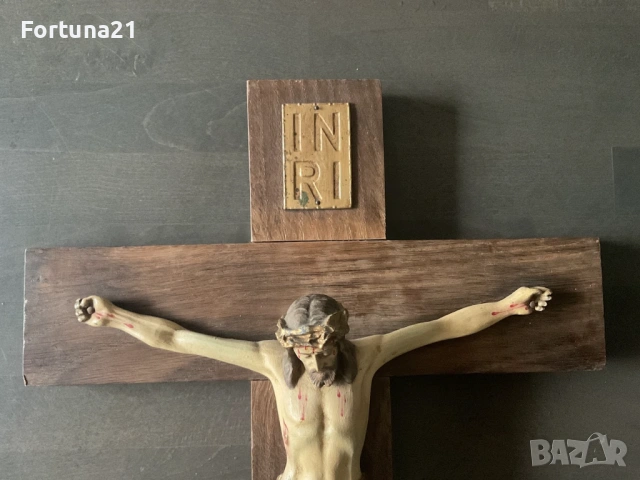 Дървен Кръст с Исус Христос, снимка 3 - Икони - 53658231