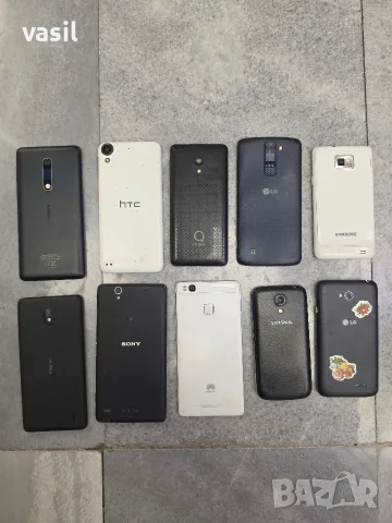 10 броя мобилни телефона от различни марки – Nokia, Samsung, LG, Sony, HTC, Huawei и Alcatel, снимка 2 - Други - 55827207