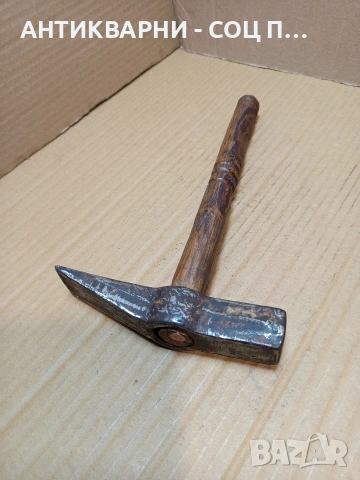 Соц Стар Каменоделски  Чук 1кг. С Дръжка  От Дрян. НОМЕР 101., снимка 2 - Антикварни и старинни предмети - 53445907