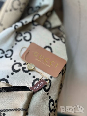 кашмирен шал gucci louis vuitton , снимка 3 - Шалове - 51336418