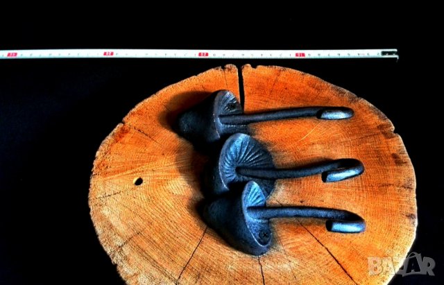 Закачалка ковано желязо орнамент-гъби, снимка 4 - Други ценни предмети - 35696682