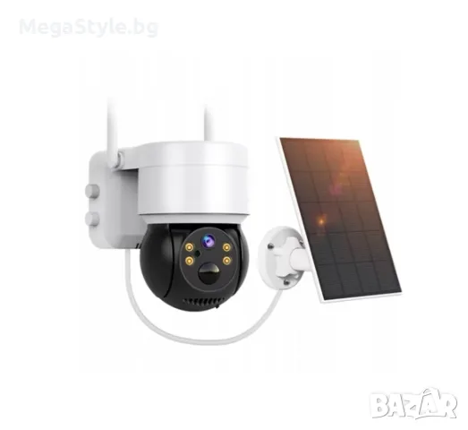 Соларна камера SF09, видео и аудио наблюдение, въртяща, Wi-Fi, 12MP, IP67, ICSEE