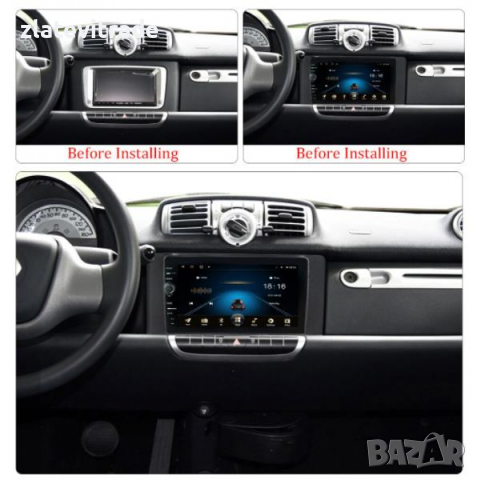 MERCEDES BENZ SMART FOR TWO 2011-2015 - 9" Андроид Навигация, 9365, снимка 2 - Навигация за кола - 36283341