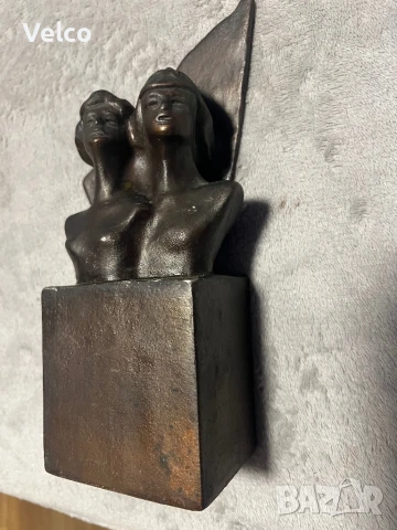 Бюст статуя фигурка съветски  буденовски воиник, снимка 2 - Фигурки - 51000237