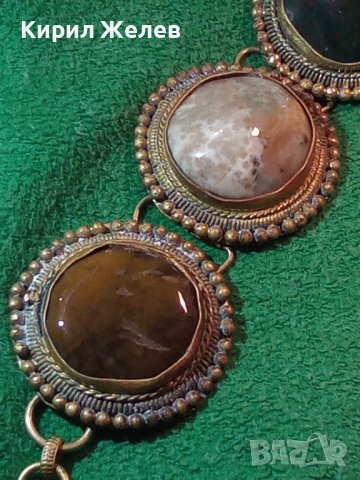 СТАРИННА ОСМАНСКА СКЪПОЦЕННА САЧАНЕНА ГРИВНА ИКРУСТИРАНА с НЕФРИТ и МАЛАХИТ РЪЧНА МАЙСТОРСКА 27271, снимка 16 - Антикварни и старинни предмети - 34972908