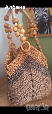 Ръчно плетени дамски чанти, снимка 7 - Чанти - 52822300