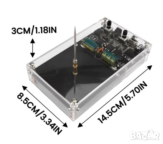 Аудио Намотка Тесла Coil Touchable Artificial Spark Gap Arc Generator Experiment Model Teaching Tool, снимка 13 - Други игри и конзоли - 49614782