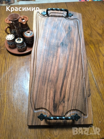 Орехови Дъски и Плата за Мезета, снимка 2 - Аксесоари за кухня - 49214477