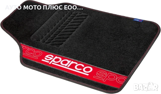 Комплект универсални автомобилни стелки Sparco с Червени кантове., снимка 3 - Аксесоари и консумативи - 53302323